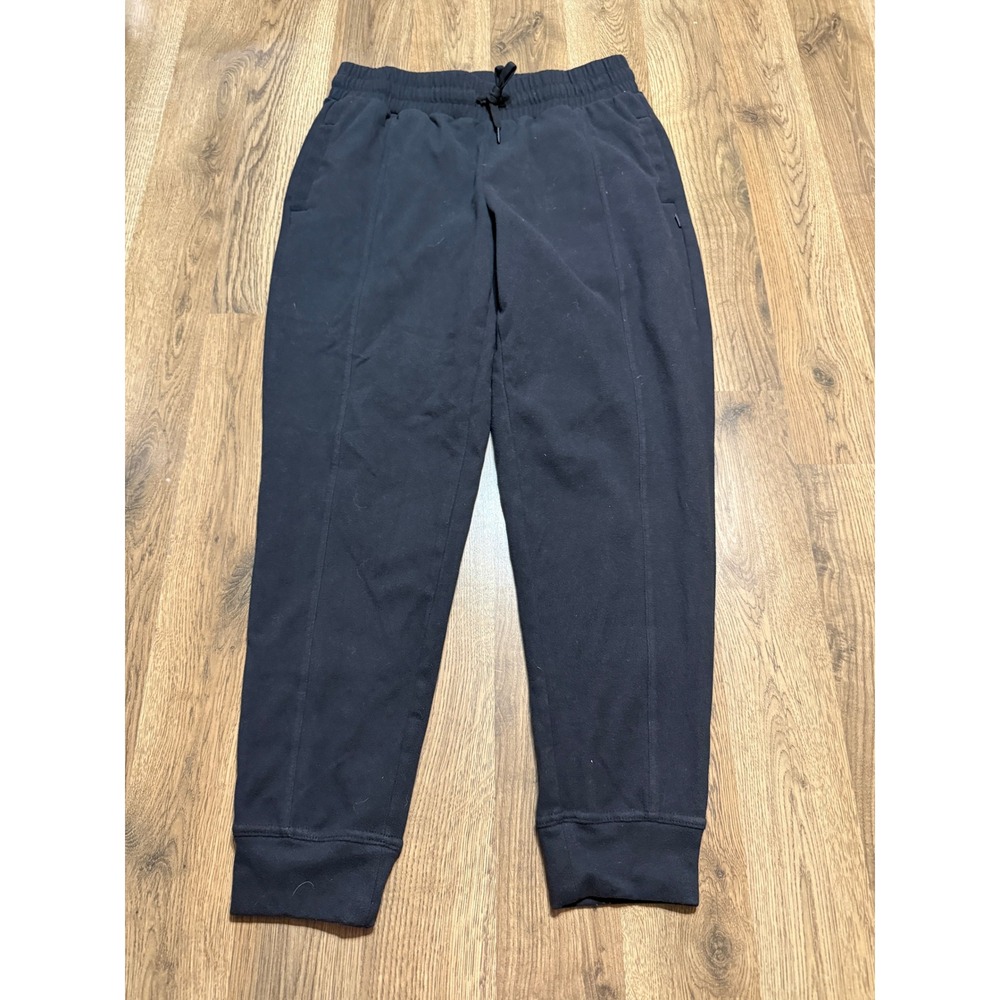 Mondetta Pants Women Size M Black Jogger Sweatpants Elastic Drawstring Waist